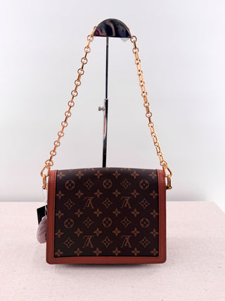 Louis Vuitton dauphine MM bag with chain
