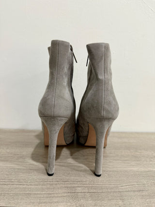NWOT Veronica Beard Dali Suede Stiletto Heel Platform Ankle Boots Gray Women's 9
