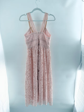 ML Monique Lhuillier lace midi dress sleeveless, 4