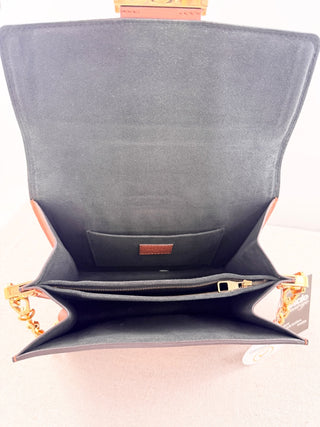 Louis Vuitton dauphine MM bag with chain