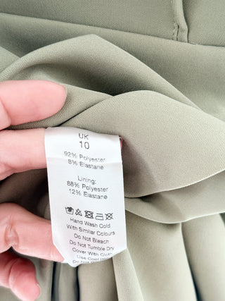 Lavish Alice Sage green wrap blazer dress, US 6