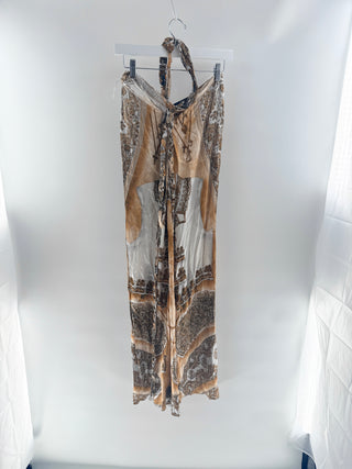 Jean Paul Gaultier Vintage paisley mesh halter dress, 8