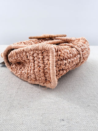 Pamela Munson Avis Handwoven Raffia Handbag