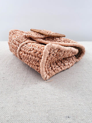 Pamela Munson Avis Handwoven Raffia Handbag