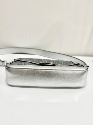 Fendi PVC Vitello Catalan Sequin leather Baguette Bag Argento Women's