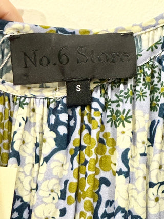 No.6 Store Floral Print Sleeveless Scoop Neck Flowy Maxi Sundress Multi Womens S