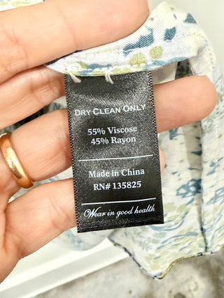 No.6 Store Floral Print Sleeveless Scoop Neck Flowy Maxi Sundress Multi Womens S