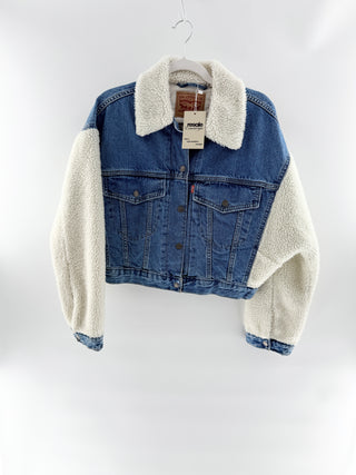 Levi's shearling detail denim jacket, S