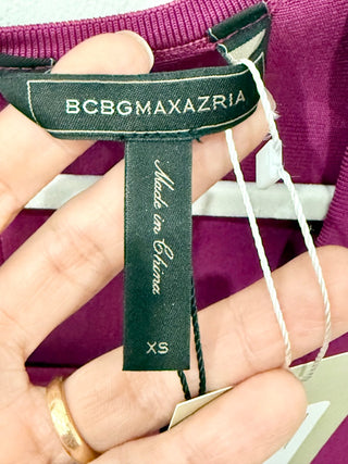 BCBGMaxazria Kamara Sleeveless A-Line Fit & Flare Mini Dress Purple Women's S