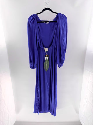 Farm Rio backless satin midi dress, S