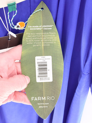 Farm Rio backless satin midi dress, S
