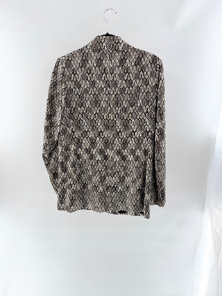 Missoni Classic chevron pattern knit blazer, M