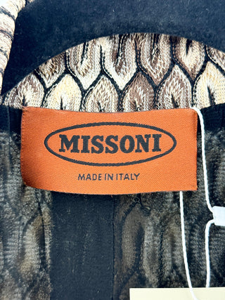 Missoni Classic chevron pattern knit blazer, M