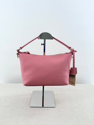Maison de sabre leather zip up bag with long starap