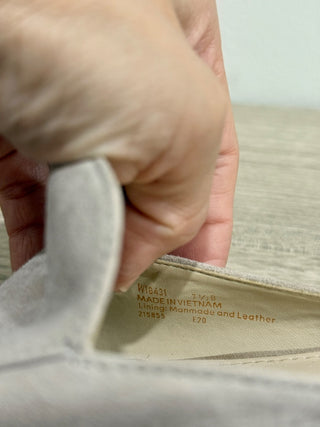 Cole Haan Piper Slip on Pointed Toe Mule Flat Etherea Suede Cream Women Size 7.5