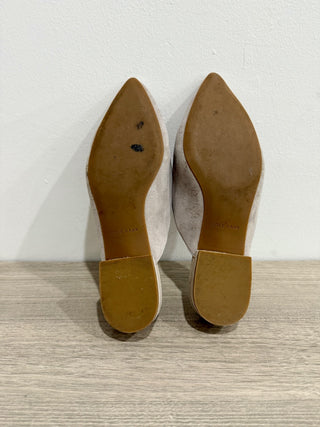 Cole Haan Piper Slip on Pointed Toe Mule Flat Etherea Suede Cream Women Size 7.5