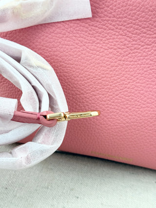 Maison de sabre leather zip up bag with long starap