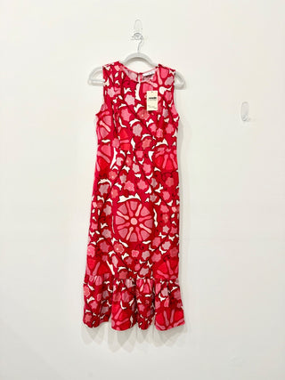 Rhode x Target Floral Sleeveless Cocktail Maxi Dress Red/Pink Women's M