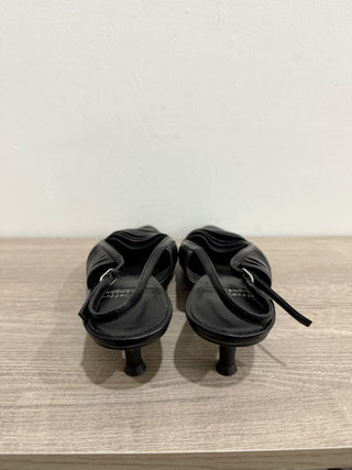 Jeffrey Campbell Stridze Kitten Heel Slingback Pumps Black Women's Size US 7.5