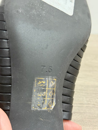 Jeffrey Campbell Stridze Kitten Heel Slingback Pumps Black Women's Size US 7.5