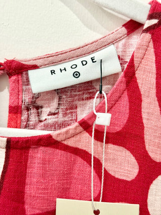 Rhode x Target Floral Sleeveless Cocktail Maxi Dress Red/Pink Women's M