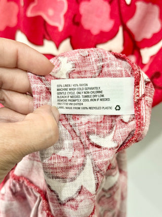 Rhode x Target Floral Sleeveless Cocktail Maxi Dress Red/Pink Women's M