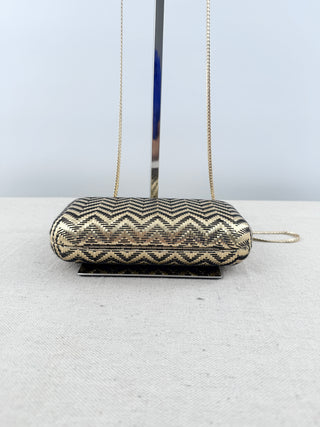 Vince Camuto horn clutch bag with chain