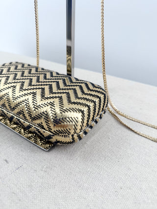 Vince Camuto horn clutch bag with chain