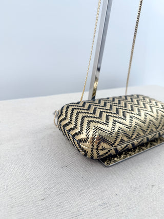 Vince Camuto horn clutch bag with chain