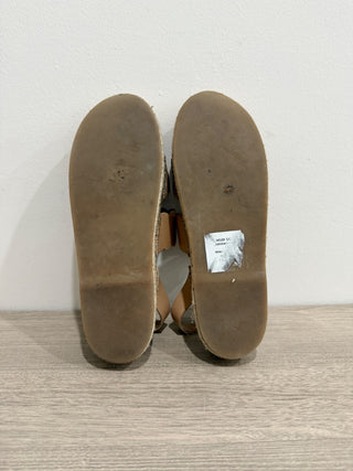 Zimmermann Leather Espadrille Slingback Platform Sandals Nude Women's Size 40