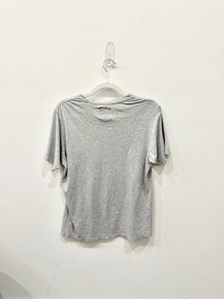 Kenzo Classic Tiger Print Cotton Knit Crew Neck Graphic Tee Heather Gray Women S