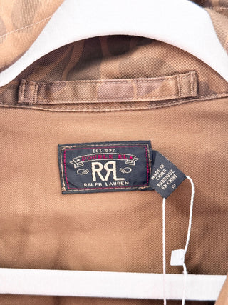 Ralph Lauren Riley Unlined Long Sleeve Hooded Field Jacket Brown Women's Medium