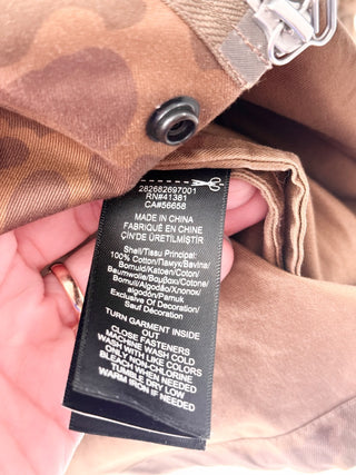 Ralph Lauren Riley Unlined Long Sleeve Hooded Field Jacket Brown Women's Medium