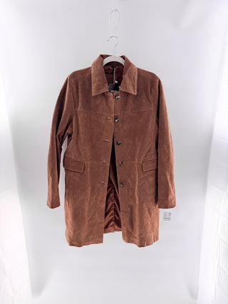 Blank NYC suede midi coat, M