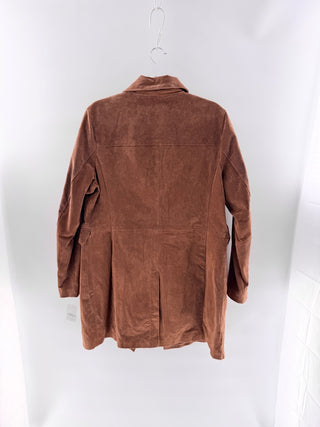 Blank NYC suede midi coat, M
