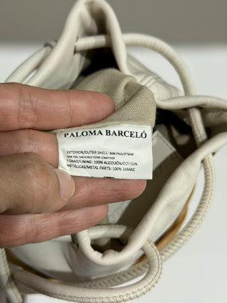 Paloma Barcelo cream hand bag