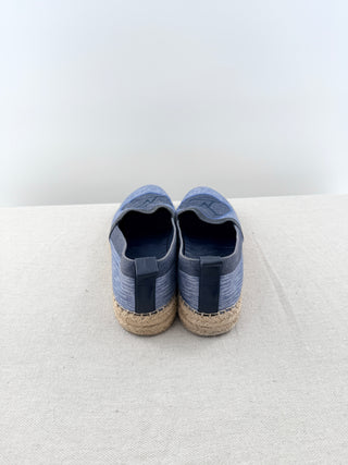 Louis Vuitton logo denim espadrilles, 39