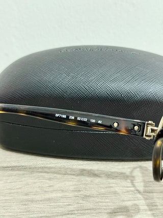 Salvatore Ferragamo SF 719 Tortoiseshell Gray Lens Oversized Sungalsses