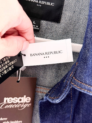 Banana Republic jean coat, L