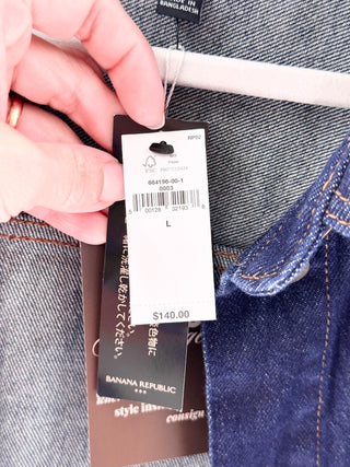 Banana Republic jean coat, L