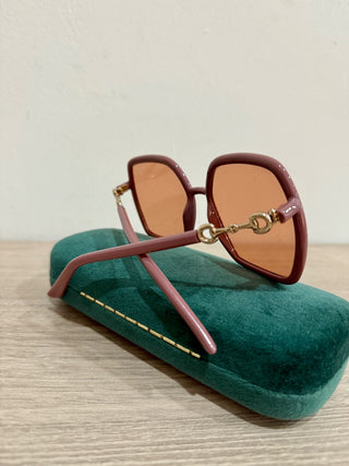 Gucci XK 402 AWVN square frame, brown lwns