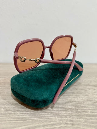Gucci XK 402 AWVN square frame, brown lwns