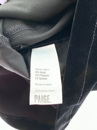 Paige mini skirt featuring a mid-rise waistband with belt loops, and a button and zip closure, finished with a clean straight silhouette, 26