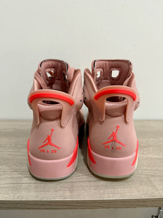 Nike Air Jordan X Aleali May 6 Retro Leather Sneaker Millennial Pink Women's 8.5