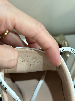 Stella McCartney Sneak-Elyse Platform Sneaker Loafers Shoes White Women's EU 40