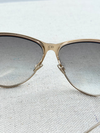 Dior metal cat eye sunglasses motard