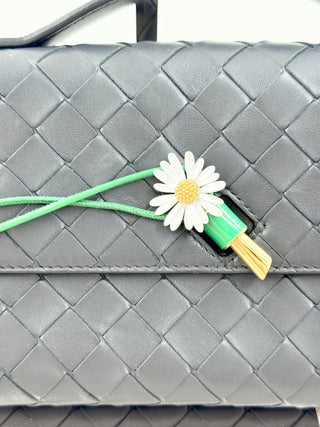 Bottega Veneta andiamo flower clutch bag