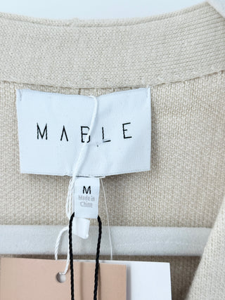 Mable roxy cardigan with mini knit skirt, M