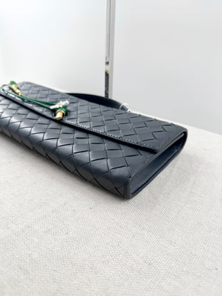 Bottega Veneta andiamo flower clutch bag