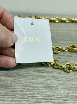 Dior caro fine metal belt